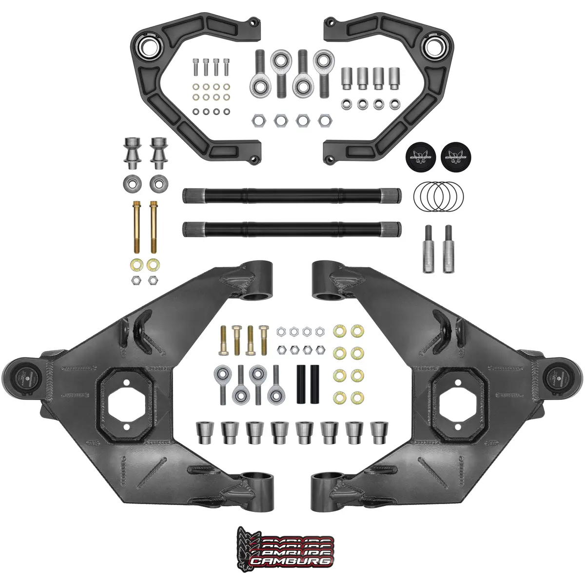 Camburg Engineering 2021-2025 Ford Bronco Excludes Raptor Gray Kinetik Uniball Trail Series Long Travel Kit 1