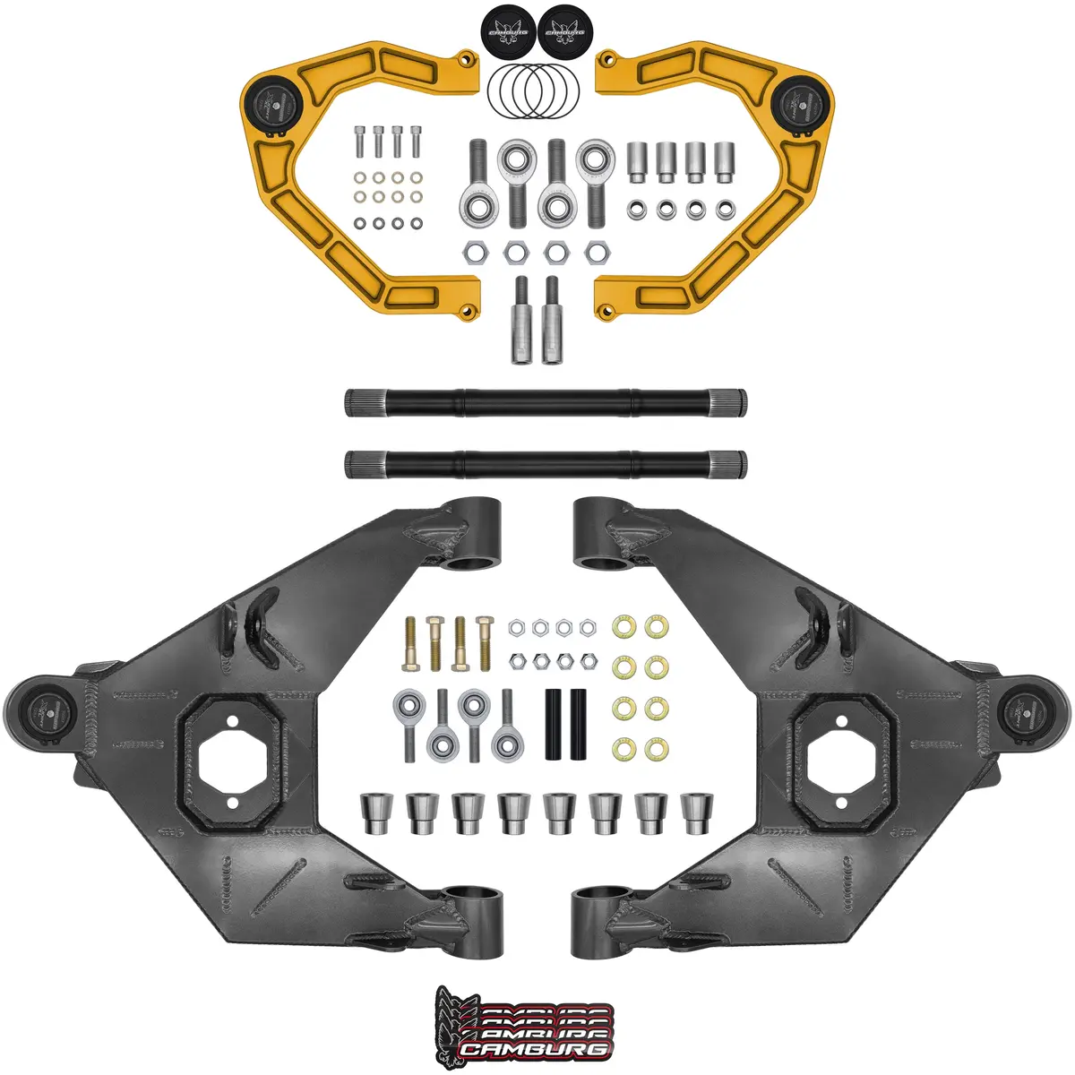 Camburg Engineering 2021-2025 Ford Bronco Excludes Raptor Gold Kinetik X-Joint Xl Trail Series Long Travel Kit 1