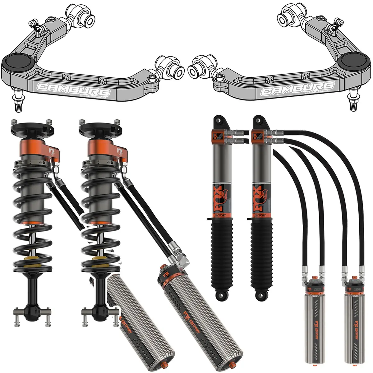Camburg Engineering 2019-2024 Chevrolet Silverado 1500 | Gmc Sierra 1500 Excludes Trail Boss/At4 Fox 3.0 Performance Dsc Kinetik Series Lift Kit 1