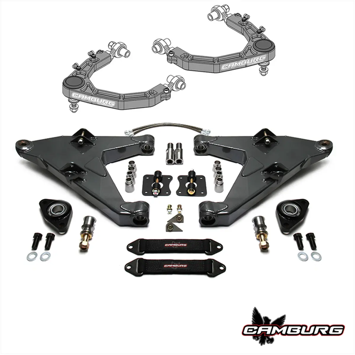 Camburg Engineering 2007-2021 Toyota Tundra Gray Kinetik Series Long Travel Kit 1