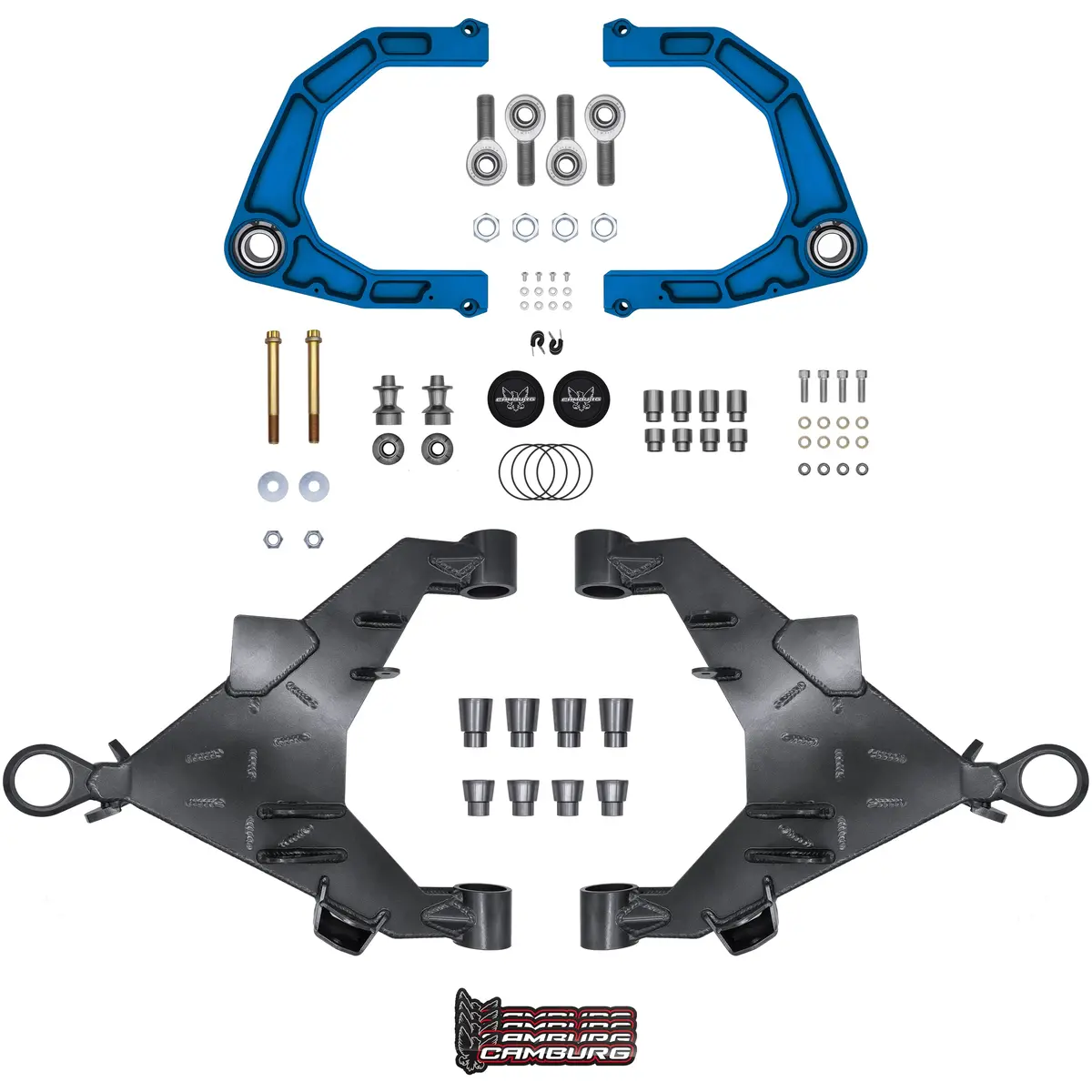 Camburg Engineering 2022-2024 Toyota Tundra Blue Kinetik Uniball Trail Series Long Travel Kit 1