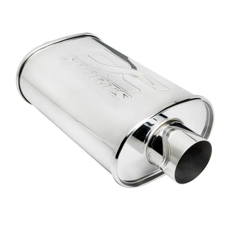 Dc Sports Universal Oval Muffler 2.5" Inlet 3" Outlet 1