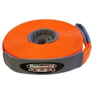 Dobinsons Orange 65' Long Winch Extension Strap - 4500Kg - Ws80-3834 1