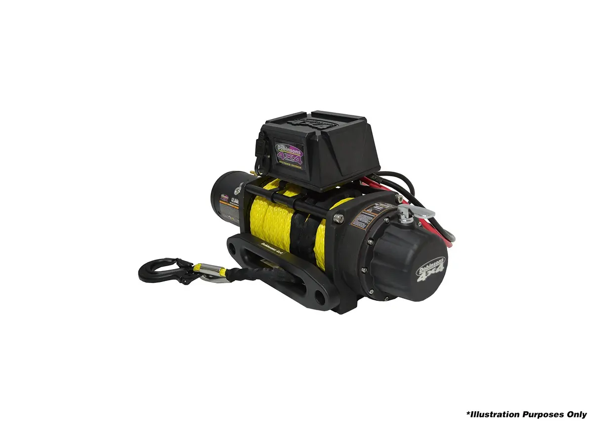 Dobinsons 12000Lb Electric Winch With Synthetic Rope - Ew80-3815S 1