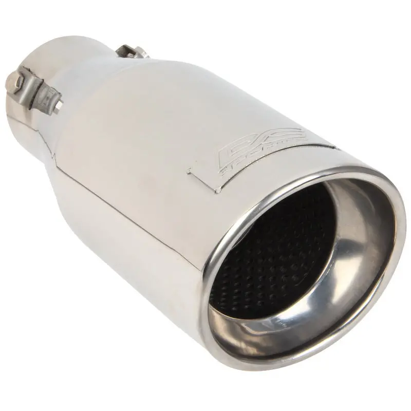 Dc Sport Polished Stainless Universal Bolt On Exhaust Slant Cut Tip 2.25" Inlet 3.75" Outlet 1