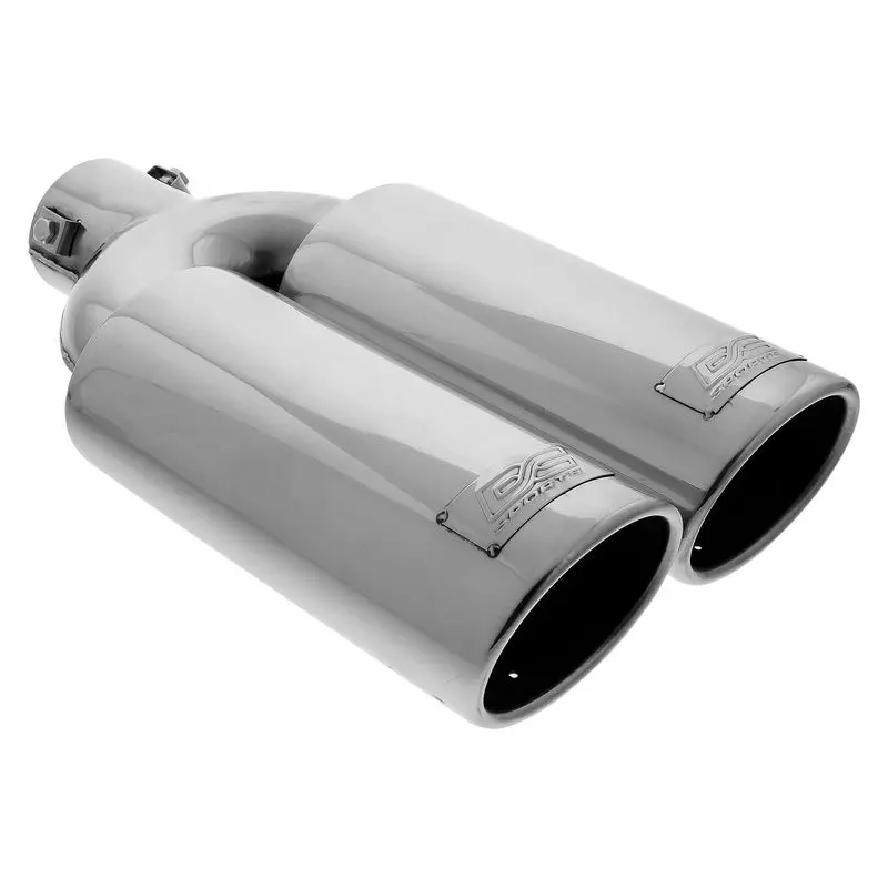 Dc Sport Polished Stainless Universal Bolt On Exhaust Tip 2.375" 5 Inlet 3.75" Outlet 1
