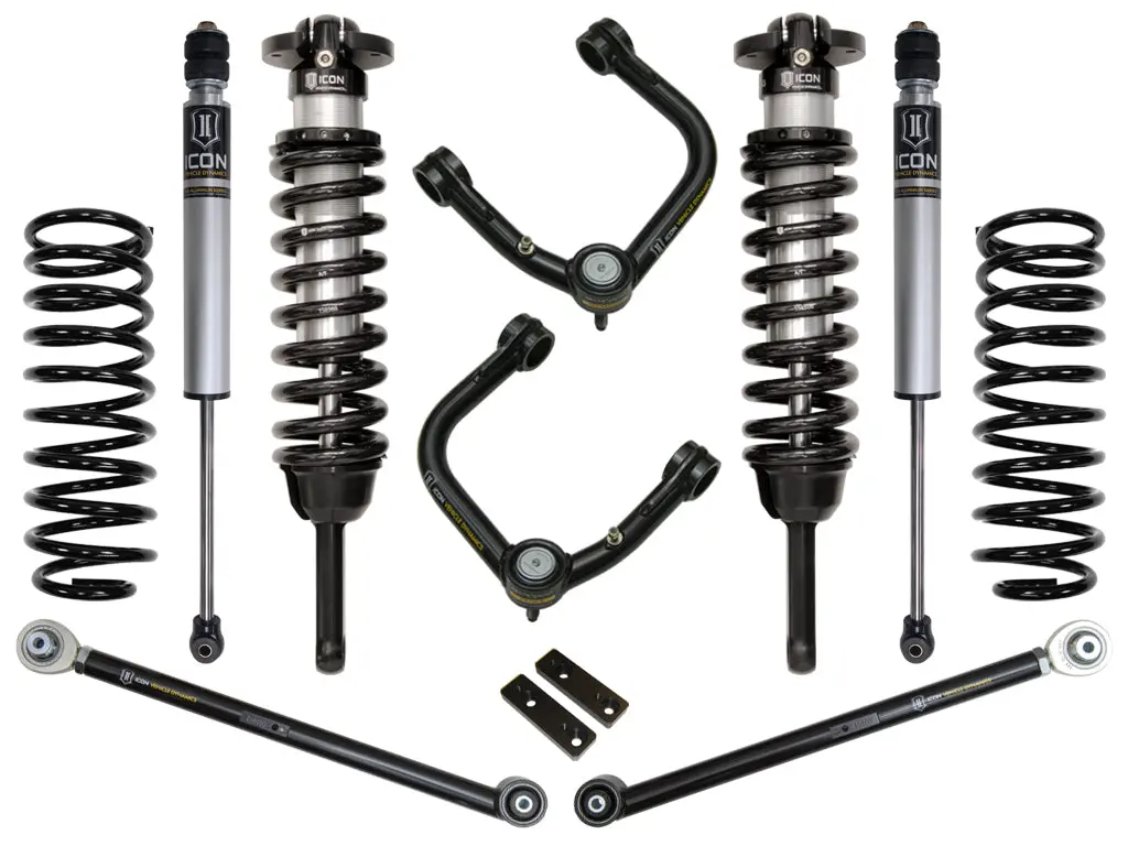 Icon 2010-2024 Toyota 4Runner/2010-2014 Toyota Fj Cruiser 0-3.5" Lift Stage 3 Suspension System Tubular Uca 1