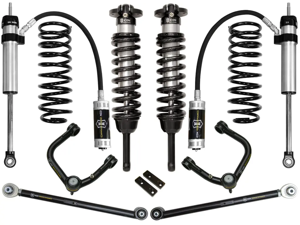Icon 2010-2024 Toyota 4Runner/2010-2014 Toyota Fj Cruiser 0-3.5" Lift Stage 4 Suspension System Tubular Uca 1