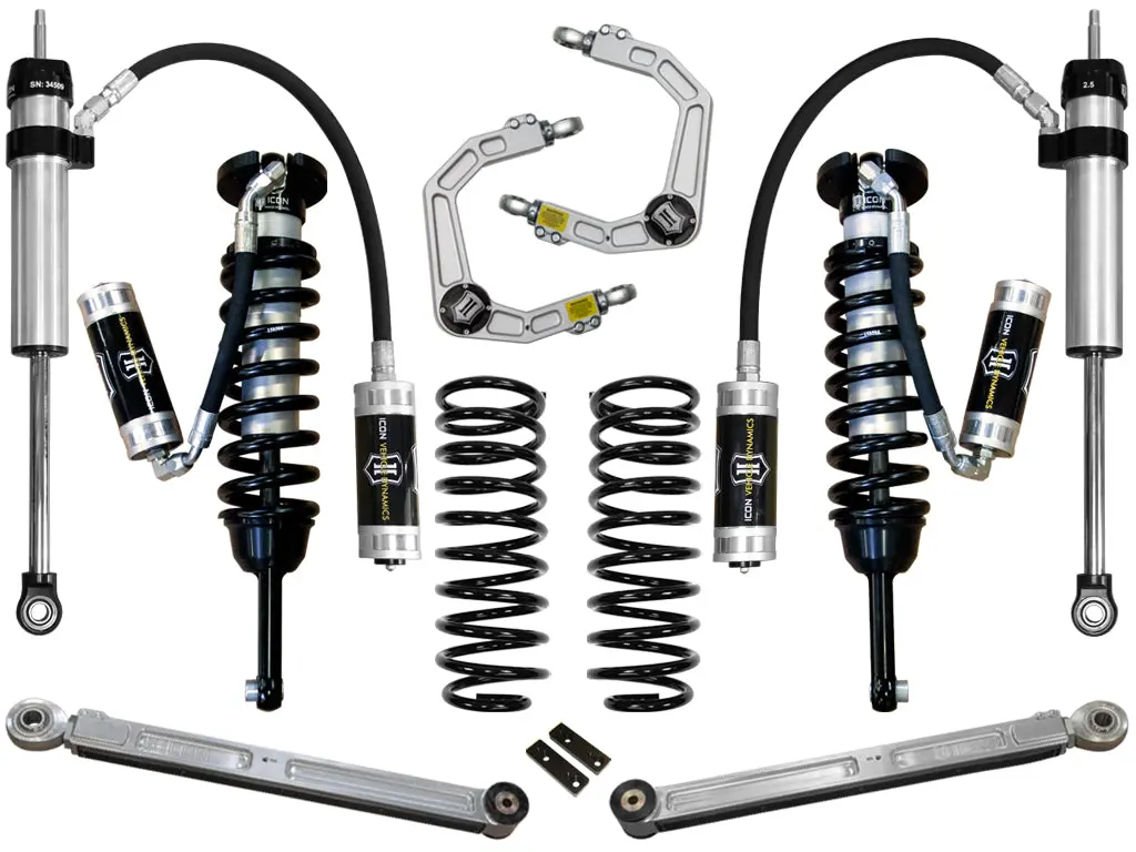 Icon 2010-2024 Toyota 4Runner/2010-2014 Toyota Fj Cruiser 0-3.5" Lift Stage 5 Suspension System Billet Uca 1