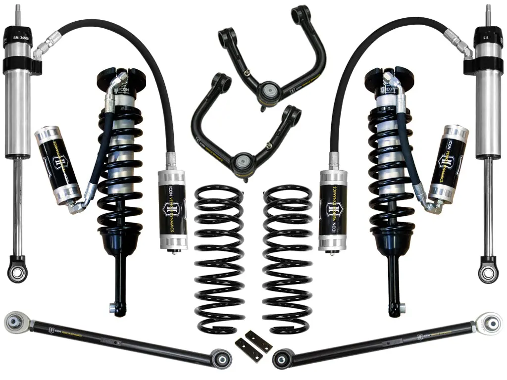 Icon 2010-2024 Toyota 4Runner/2010-2014 Toyota Fj Cruiser 0-3.5" Lift Stage 5 Suspension System Tubular Uca 1