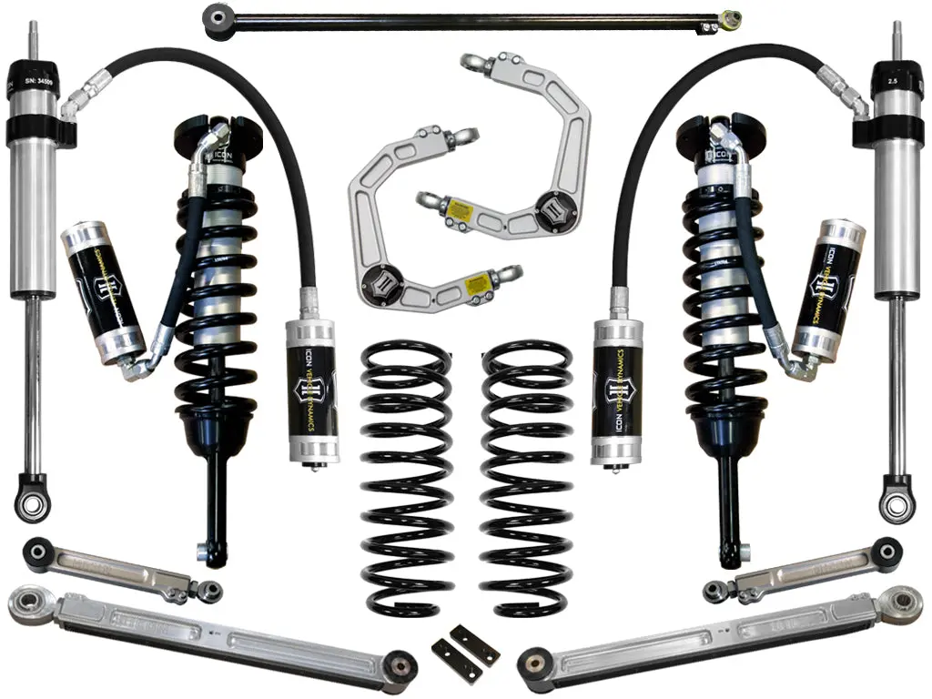 Icon 2010-2024 Toyota 4Runner/2010-2014 Toyota Fj Cruiser 0-3.5" Lift Stage 6 Suspension System Billet Uca 1
