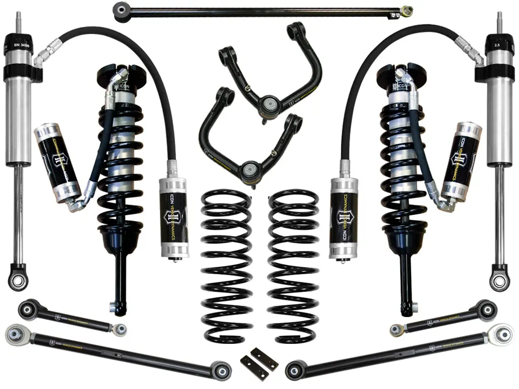 Icon 2010-2024 Toyota 4Runner/2010-2014 Toyota Fj Cruiser 0-3.5" Lift Stage 6 Suspension System Tubular Uca 1