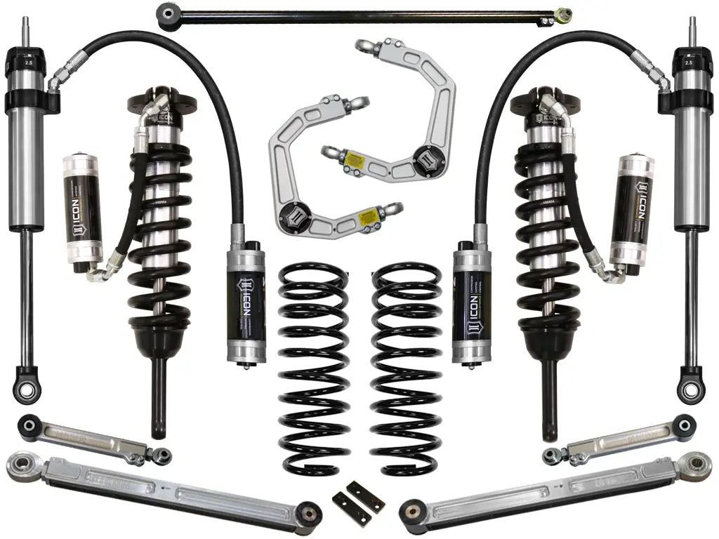 Icon 2010-2024 Toyota 4Runner/2010-2014 Toyota Fj Cruiser 0-3.5" Lift Stage 7 Suspension System Billet Uca 1