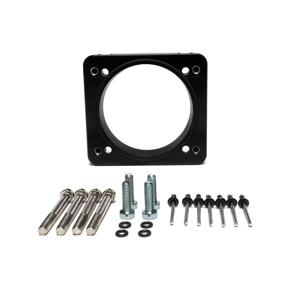 Iag Big Bore 76Mm Throttle Body Adapter For Process West & Corsa Veloce Intake Manifold; Black Finish. 1