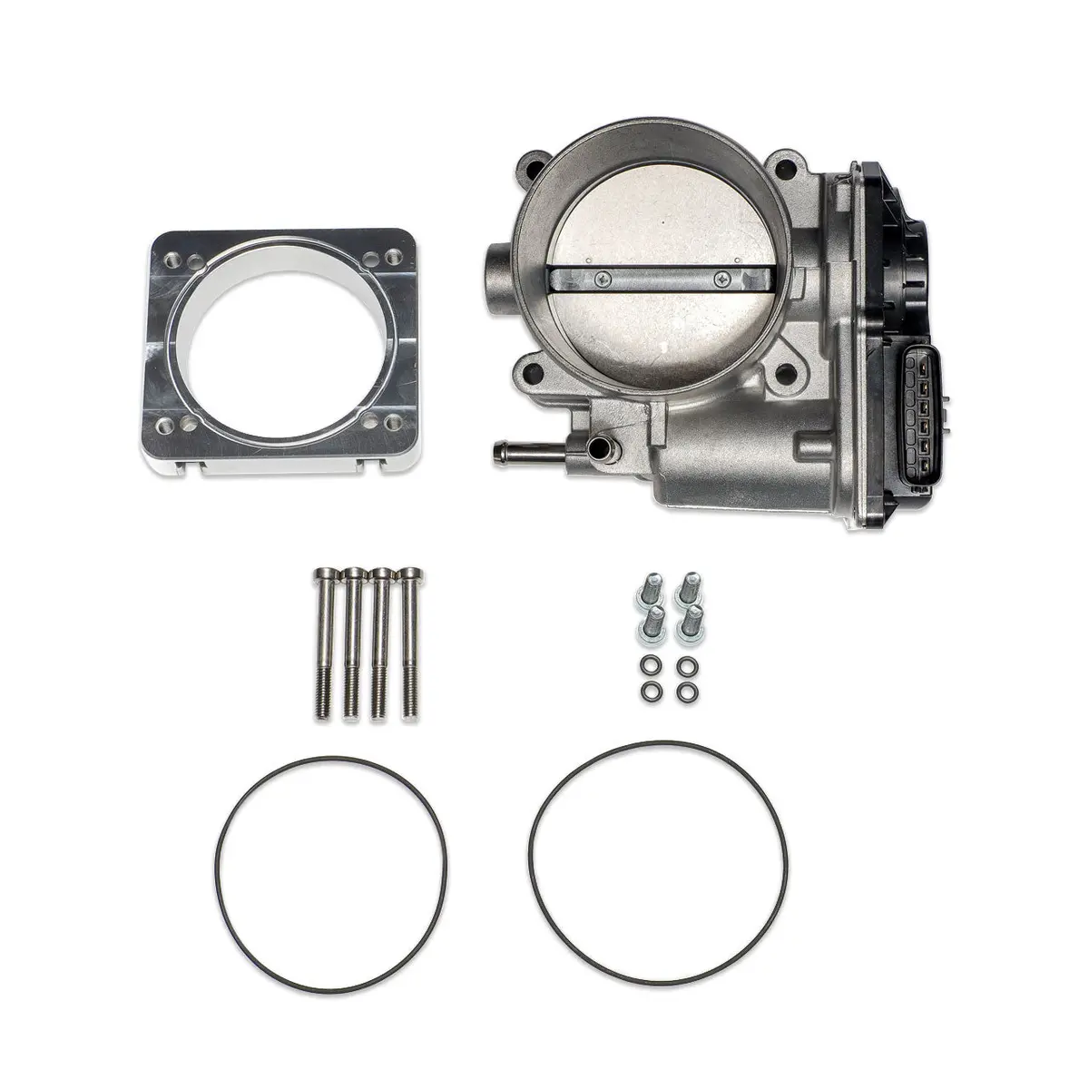 Iag Big Bore 76Mm Throttle Body W/ Electronics & Silver Adapter Package For Subaru Sti Process West Intake Manifolds 1