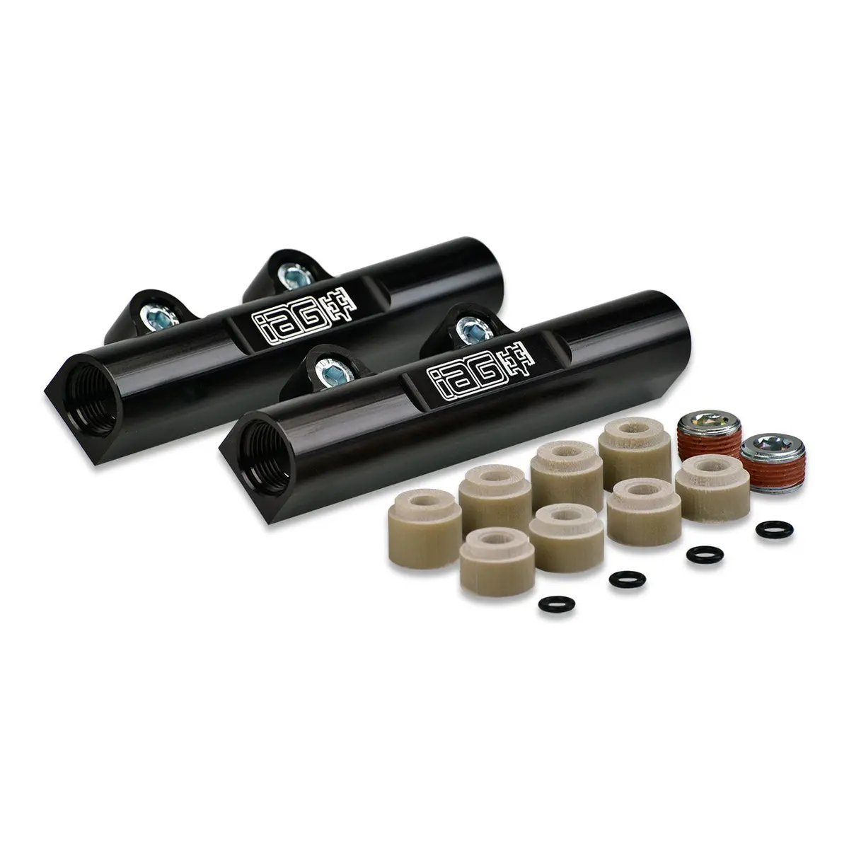 Iag V3 Top Feed Fuel Rails For 2002-14 Subaru Wrx 07-21 Sti 08-12 Lgt 06-13 Fxt (Black Finish). 1