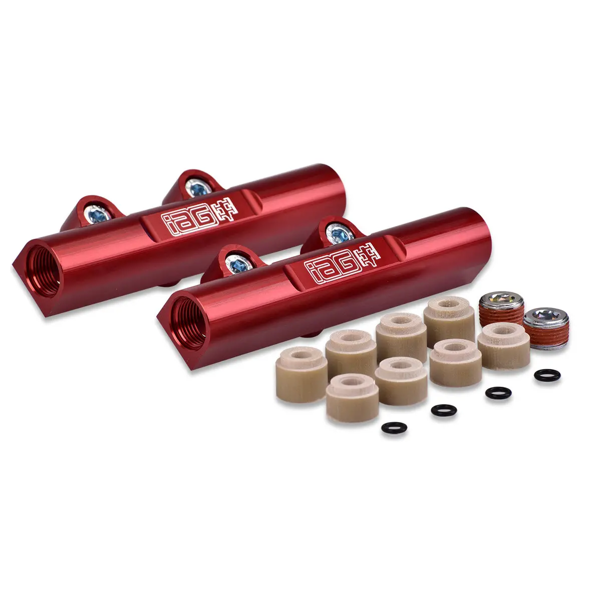 Iag V3 Top Feed Fuel Rails For 2002-14 Subaru Wrx 07-21 Sti 08-12 Lgt 06-13 Fxt (Red Finish). 1