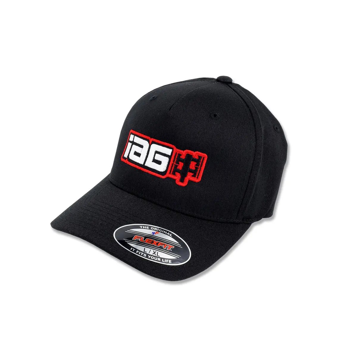 Iag Boxer Logo Embroidered Flexfit Cap Black S/M 1