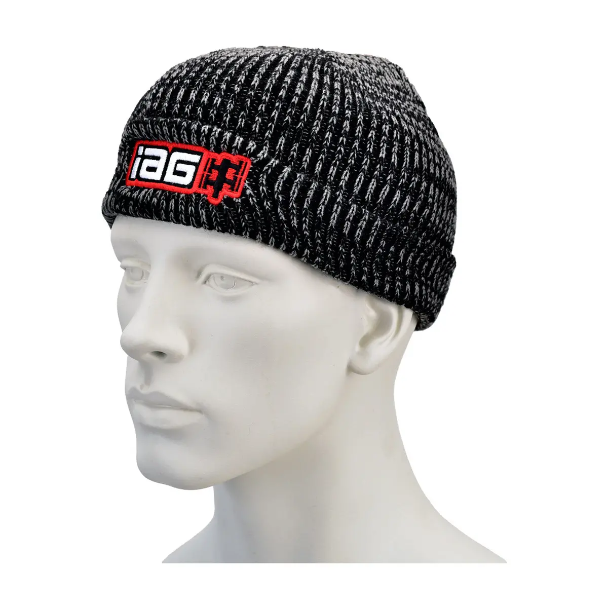 Iag Boxer Logo Marled Cuffed Beanie Cap 1