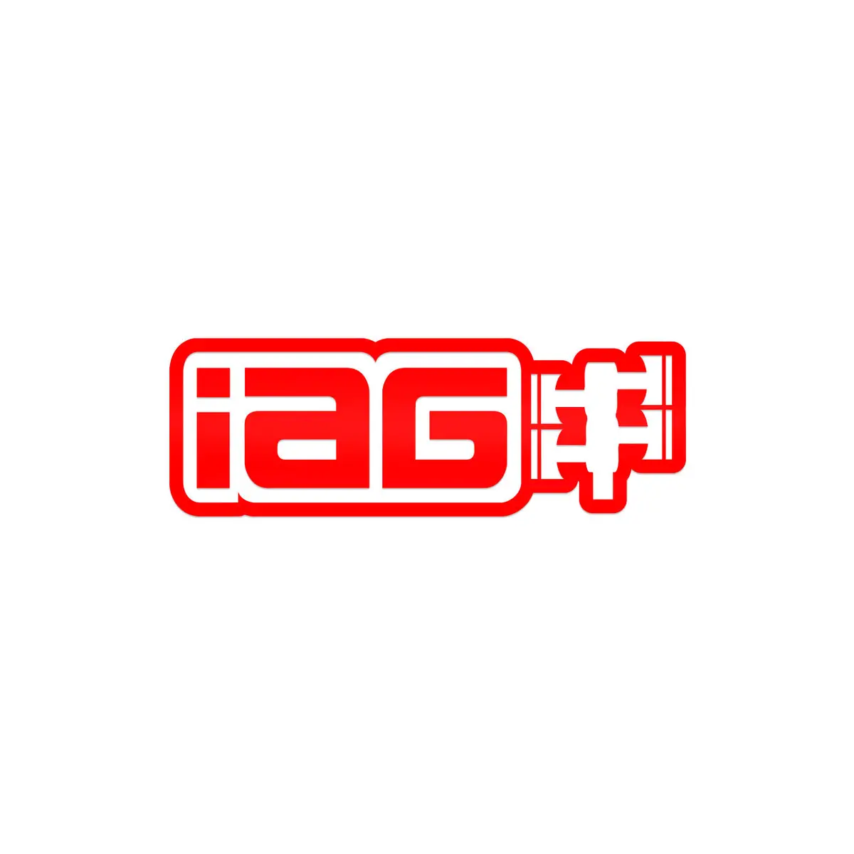 Iag 12 Inch Red Die Cut Sticker - Sold Individually. 1
