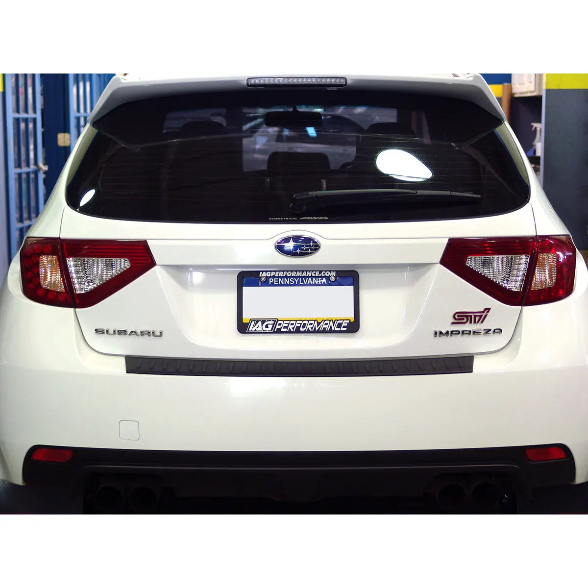 Iag Rockblocker Red / Clear Tail Light Overlay Film Kit For 2008-14 Subaru Wrx And Sti Hatchback. 1