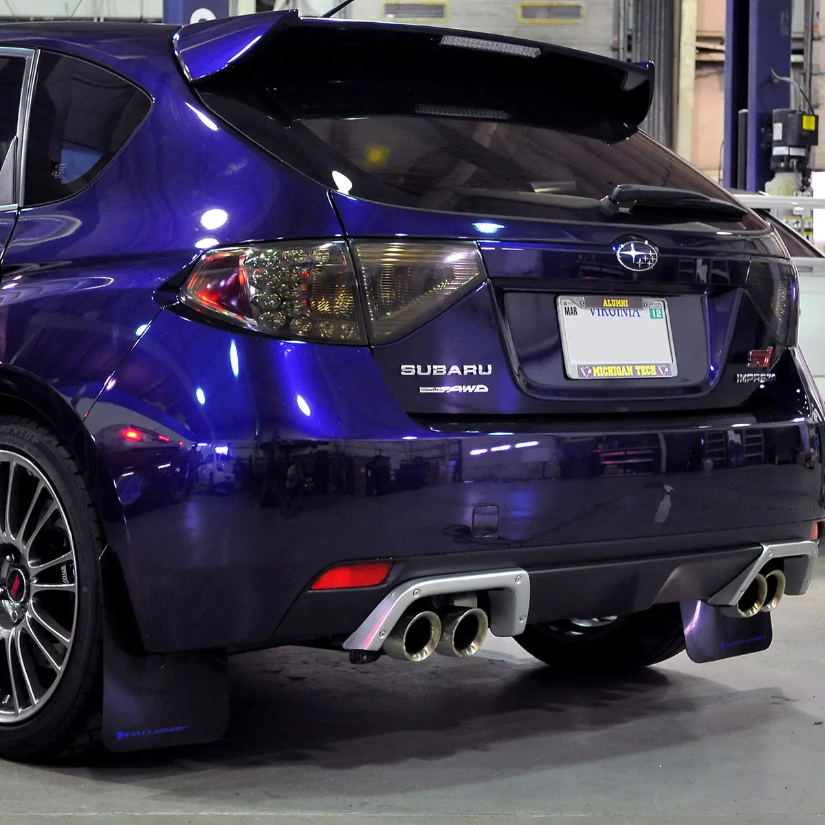 Iag Rockblocker Smoked Tail Light Overlay Film Kit For 2008-14 Subaru Wrx / Sti Hatchback. 1