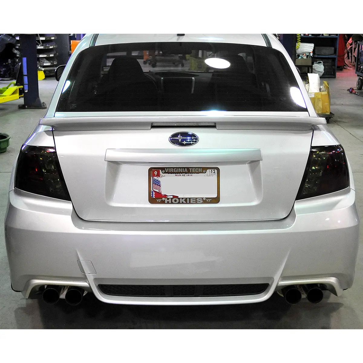 Iag Rockblocker Smoked Tail Light Overlay Film Kit For 2008-14 Subaru Wrx 11-14 Sti Sedan. 1