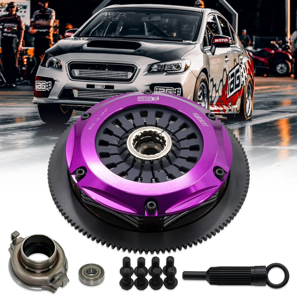 Iag Spec Exedy Triple Disc Clutch Kit - Oem Sti 6-Speed - 24 Spline 1