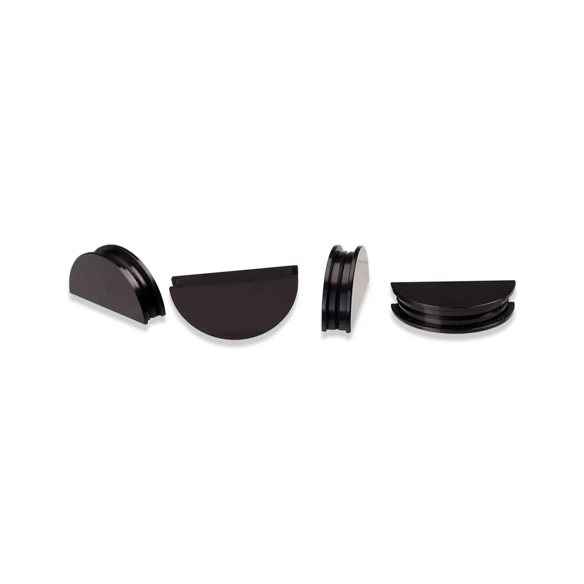 Iag Half Moon Valve Cover Cam Seals (4) For 2002-06 Subaru Wrx / Sti / Fxt / Lgt (Black Finish). 1