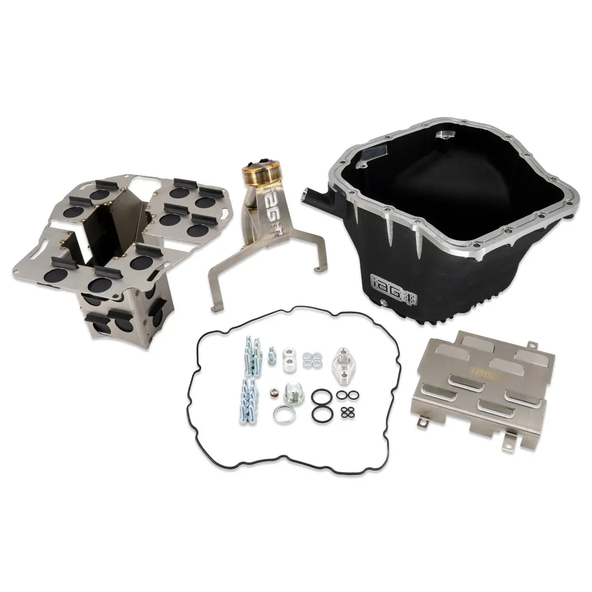 Iag Ej Competition Series Oil Pan Package (Black Pan / Pickup / Comp Baffle / Windage Tray) For Wrx Sti Lgt Fxt. 1