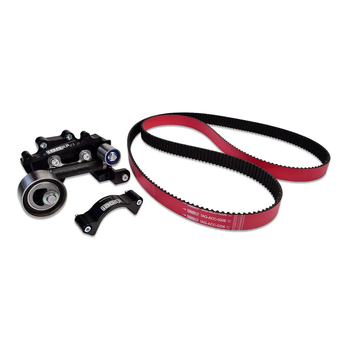 Iag Timing Guide Comp Tensioner & Racing Timing Belt Kit For 02-14 Wrx 04-21 Sti 04-13 Fxt 05-12 Lgt 1