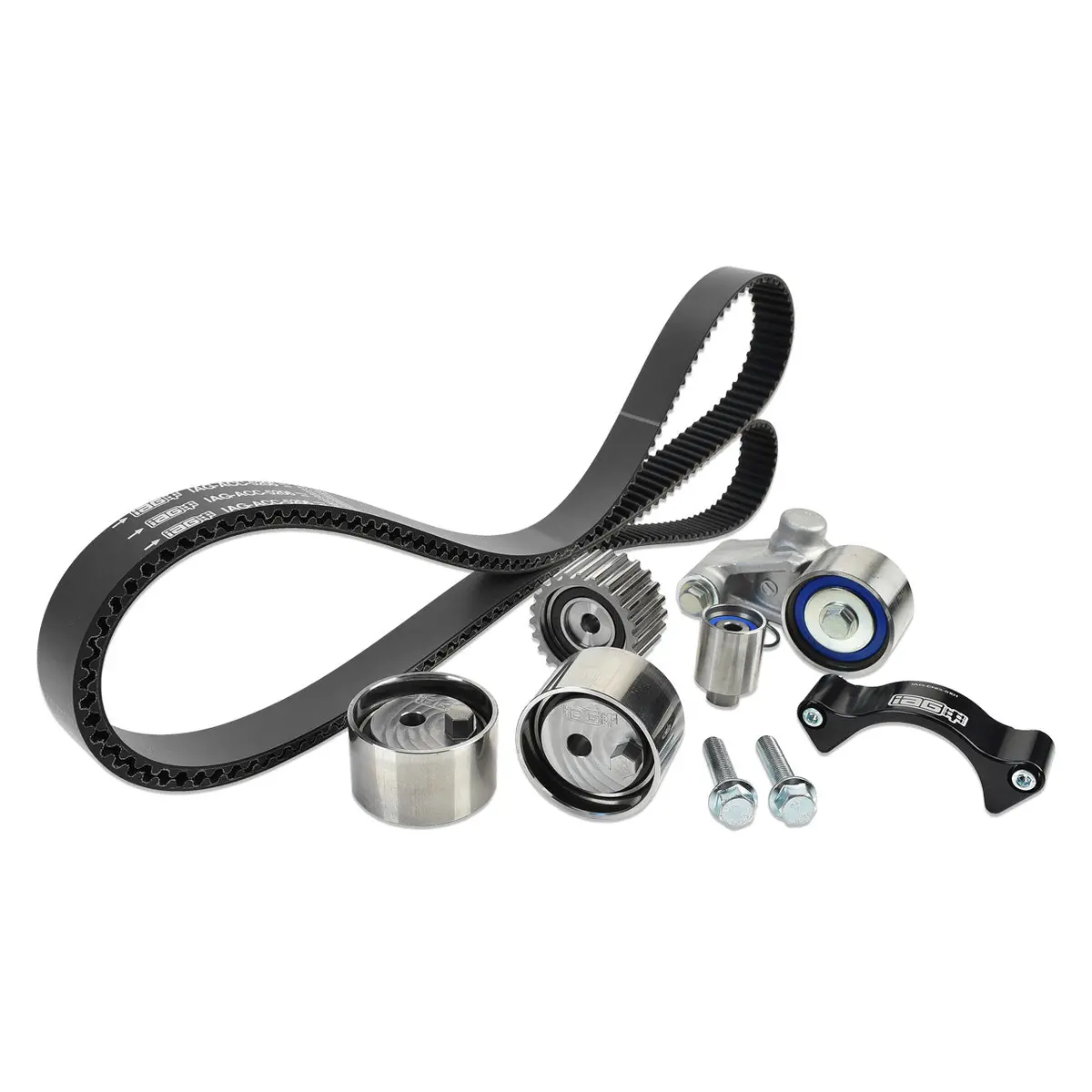 Iag Timing Belt Kit With Iag Black Racing Belt Timing Guide Adjustable Idlers & Tensioner For 02-14 Wrx 04-21 Sti 1