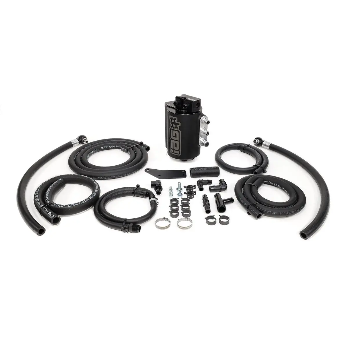 Iag V3 Street Series Air / Oil Separator (Aos) For 2006-07 Subaru Wrx & 2004-07 Sti - Black Finish 1