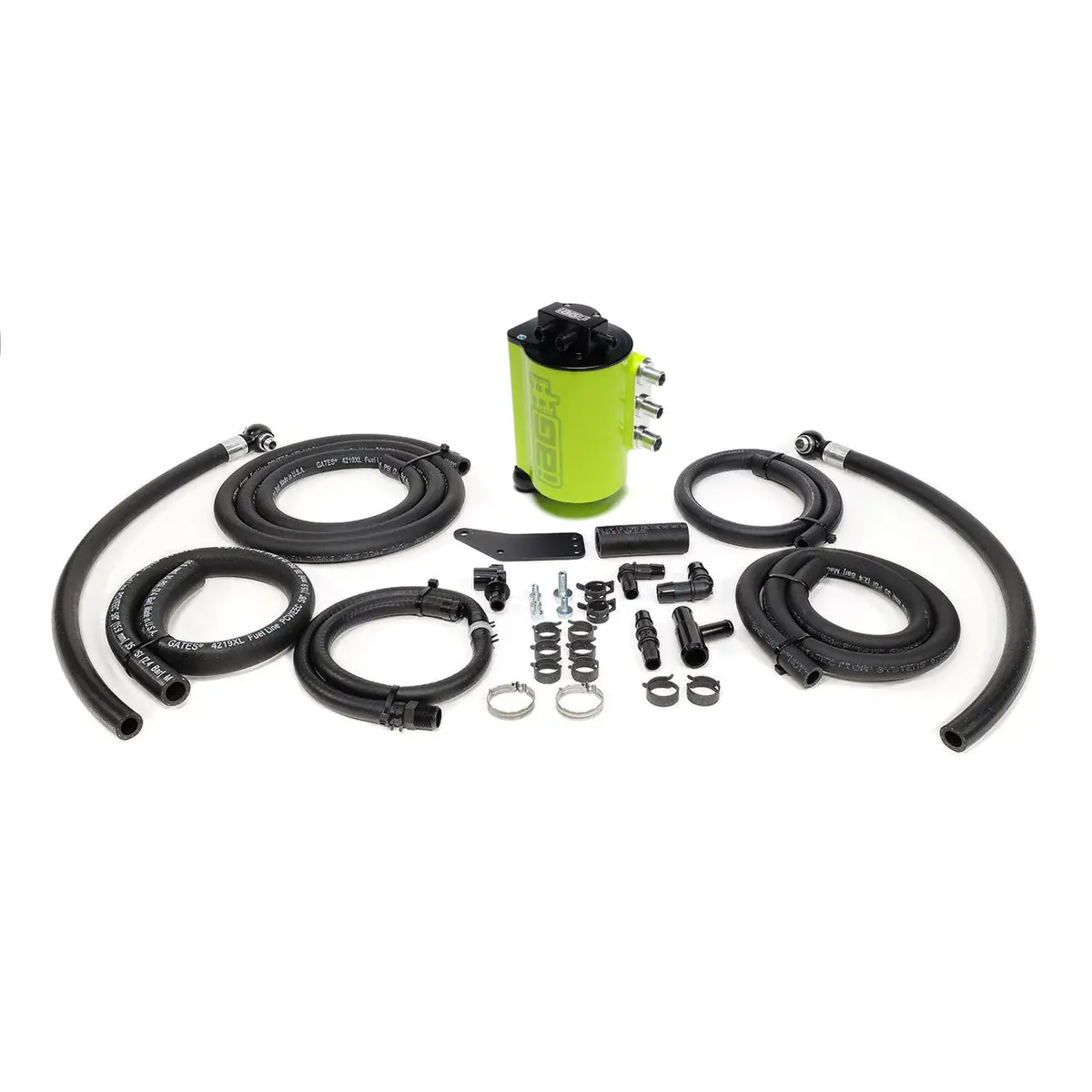 Iag V3 Street Series Air / Oil Separator (Aos) In Neon Yellow For 2006-07 Subaru Wrx & 2004-07 Sti - Neon Yellow 1