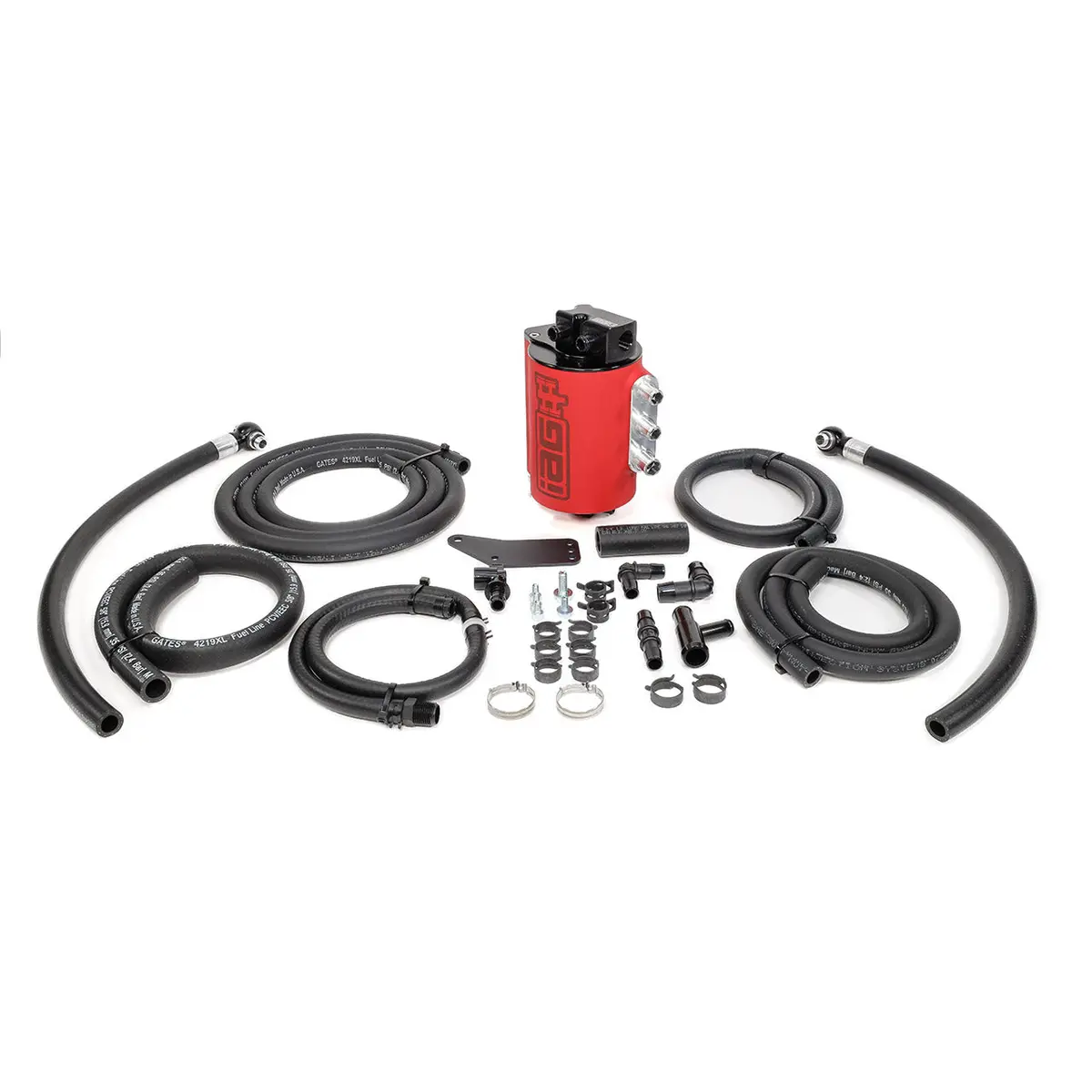 Iag V3 Street Series Air / Oil Separator (Aos) For 2006-07 Subaru Wrx & 2004-07 Sti - Red Finish 1