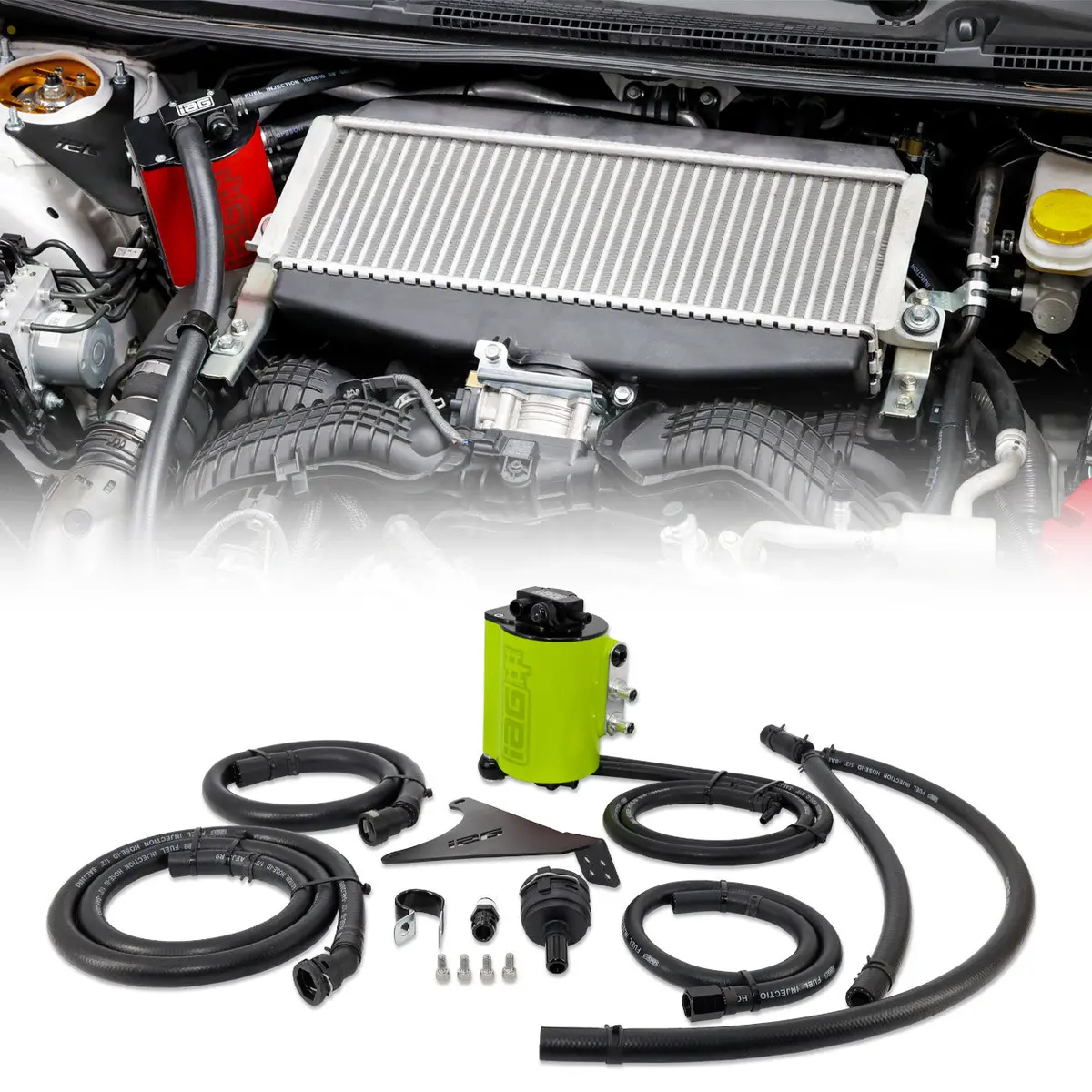 Iag Air Oil Separator Aos For 2022 + Wrx Neon Yellow 1