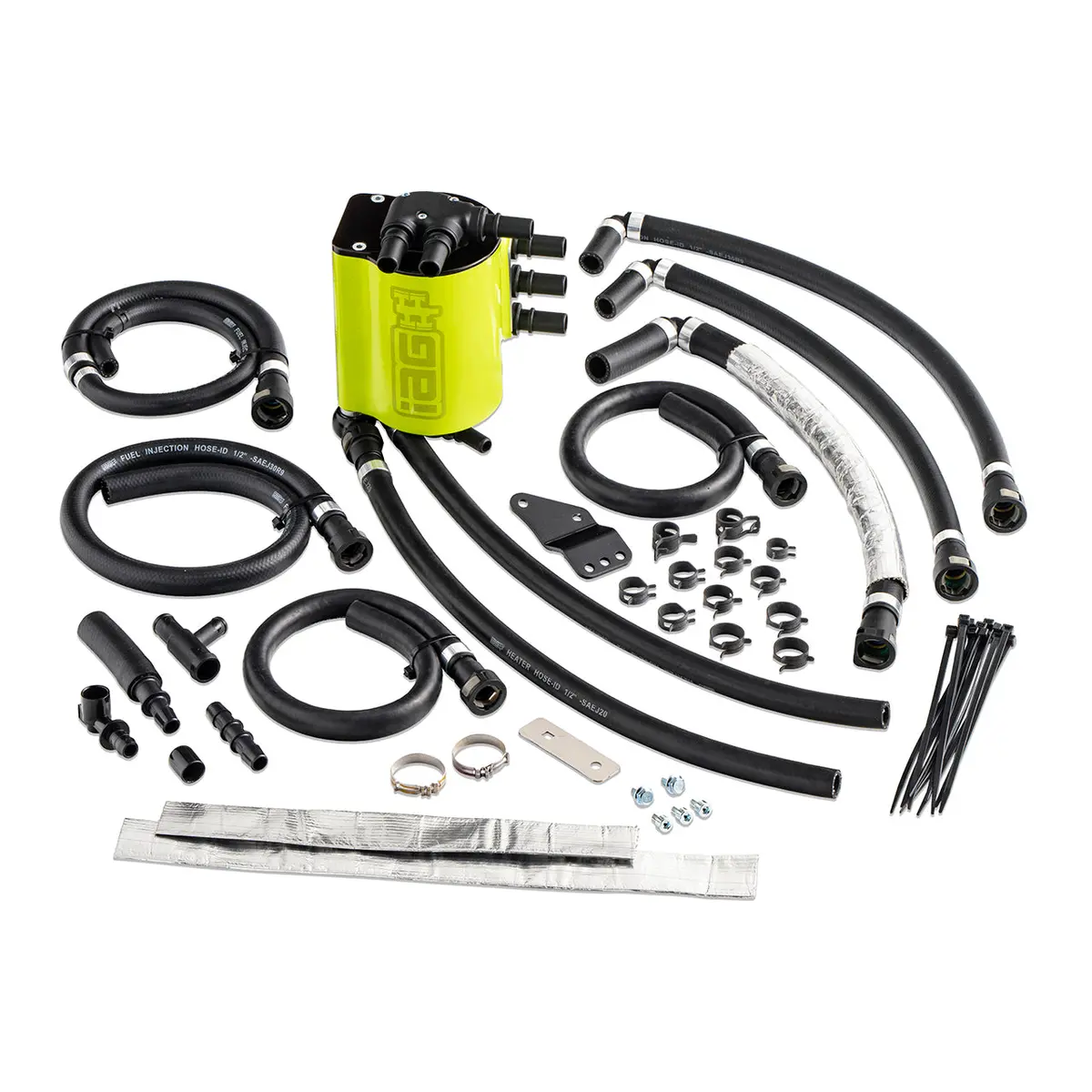 Iag Air Oil Separator Aos For 08-14 Wrx 08-21 Sti 09-13 Fxt 05-09 Lgt & Obxt -Neon Yellow 1