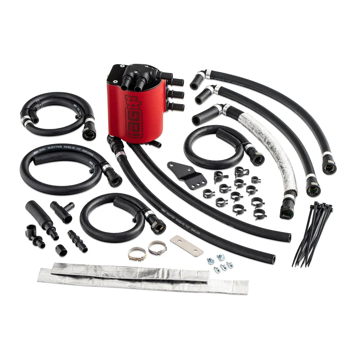 Iag Air Oil Separator Aos For 08-14 Wrx 08-21 Sti 09-13 Fxt 05-09 Lgt & Obxt -Red 1
