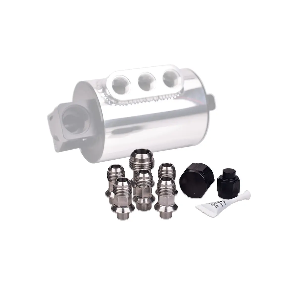 Iag Stainless Steel An Breather Fitting Set For 2004-21 Subaru Sti 05-14 Wrx 04-13 Fxt 05-09 Lgt. 1