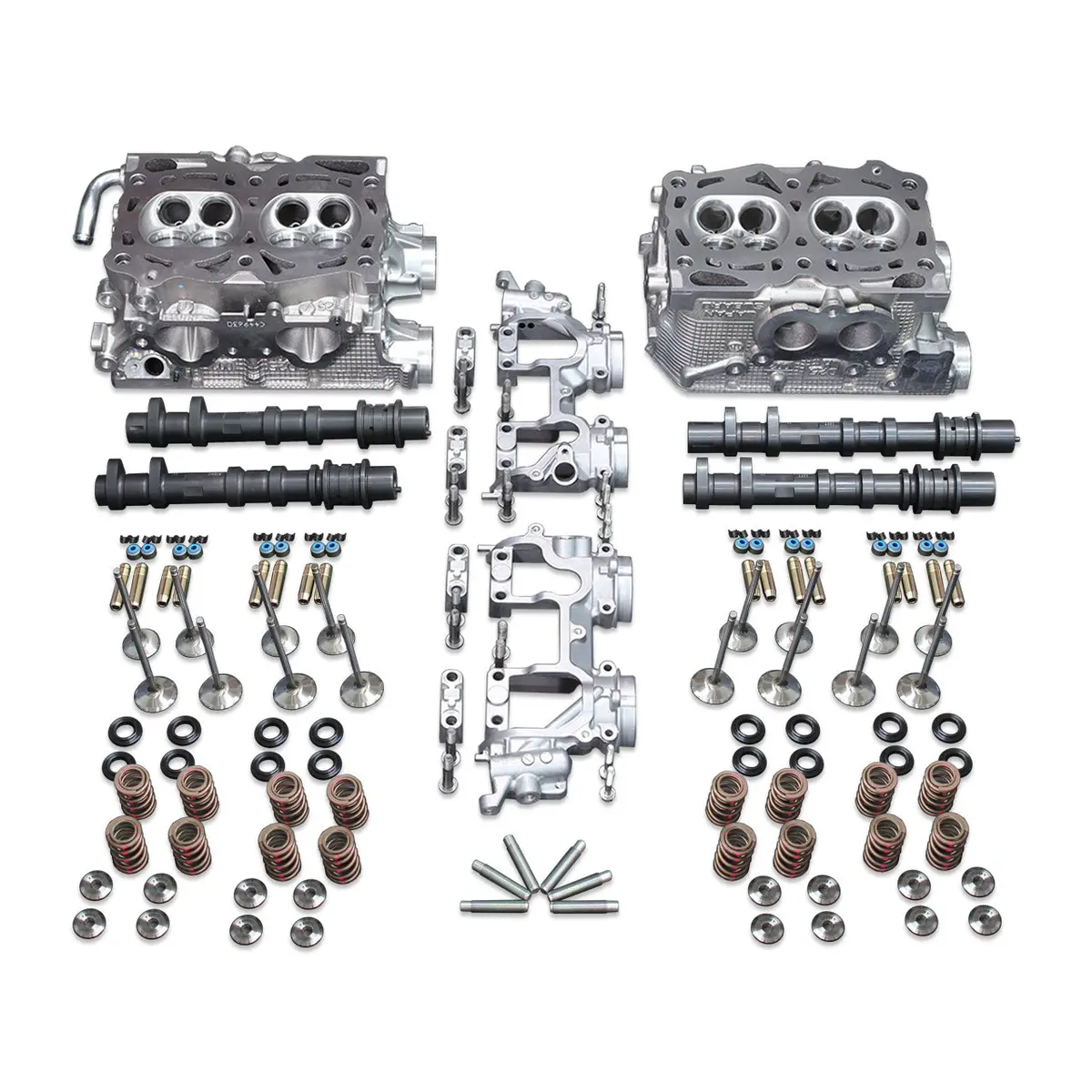 Iag 1150 Cnc Ported Drag V25 Cylinder Heads Package W/ Gsc S2 Cams & Kelford Bucket Lifters For 04-07 Sti 04-05 Fxt 05-09 Lgt 1