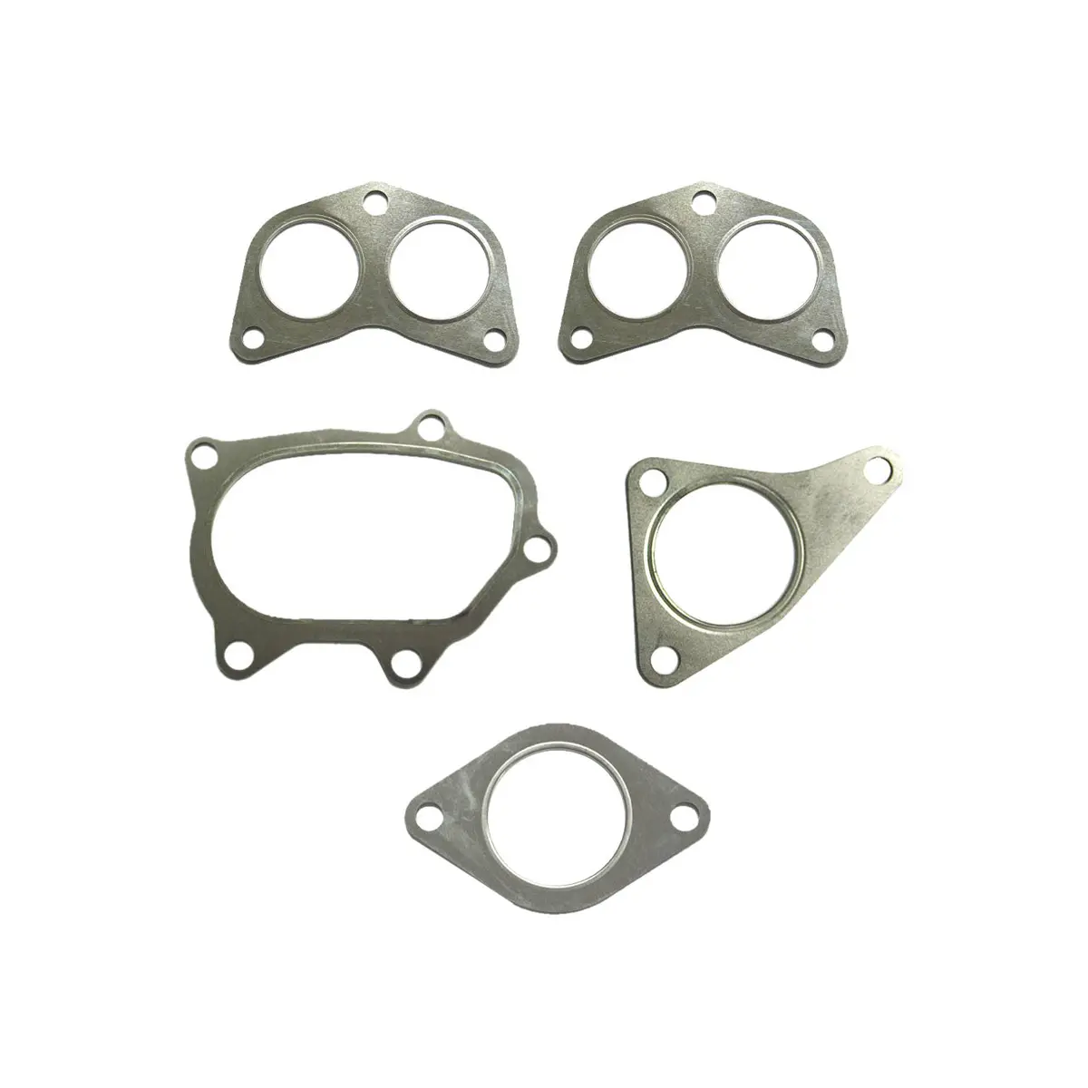 Subaru Stainless Steel Exhaust Gasket Set (5 Piece) For 2-Bolt Uppipe. 1