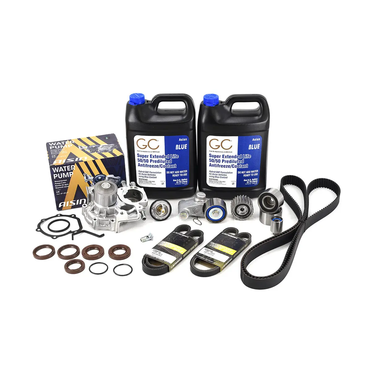 Iag 105K Service Package W/ Aisin Water Pump Fits 2004-07 Subaru Sti 1