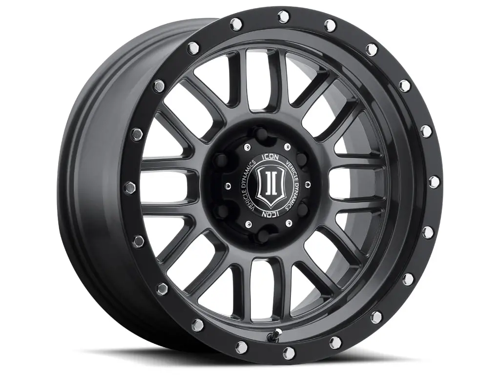 Icon Alloys Alpha Gun Mtl - 17 X 8.5 / 5 X 5 / 0Mm / 4.75" Bs 1