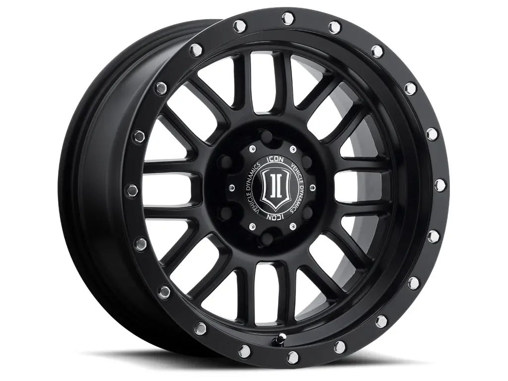 Icon Alloys Alpha Sat Blk - 17 X 8.5 / 5 X 5 / 0Mm / 4.75" Bs 1
