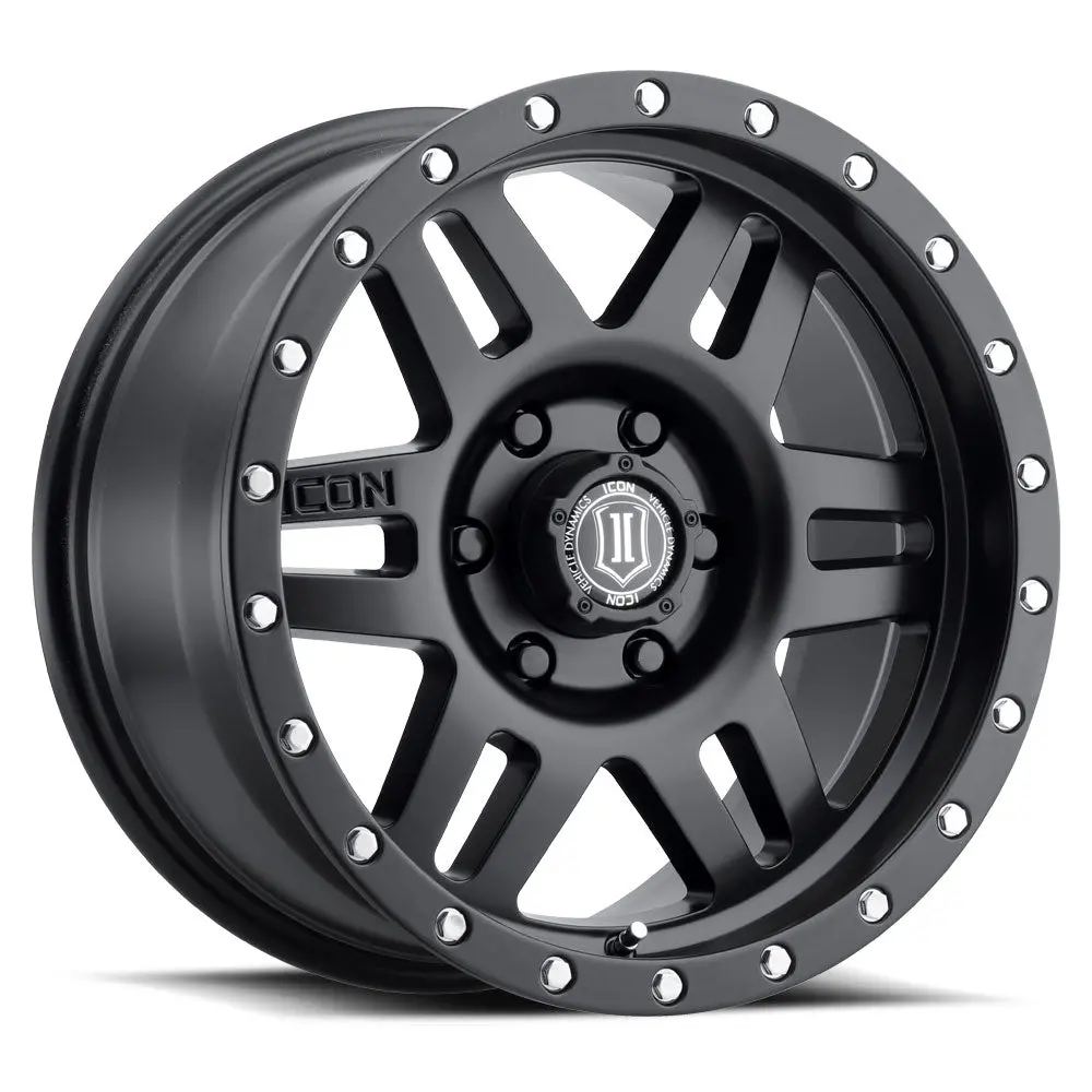 Icon Alloys Six Speed Sat Blk - 17 X 8.5 / 6 X 5.5 / 25Mm / 5.75" Bs 1