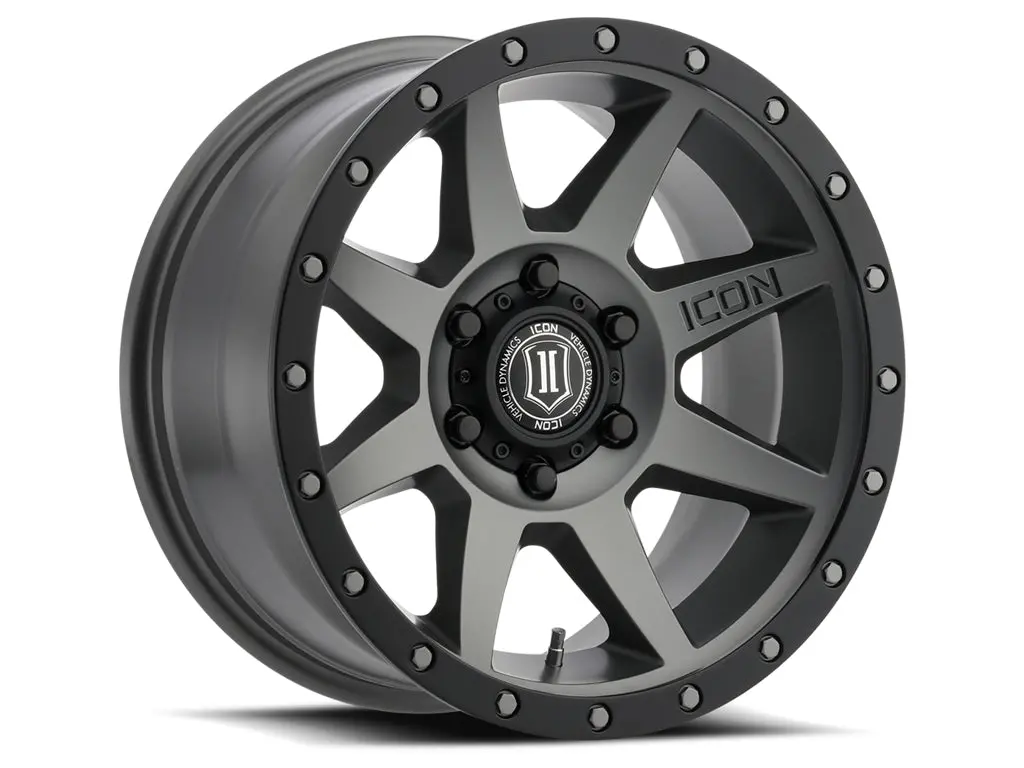 Icon Alloys Rebound Titanium - 17 X 8.5 / 5 X 5 / -6Mm / 4.5" Bs 1