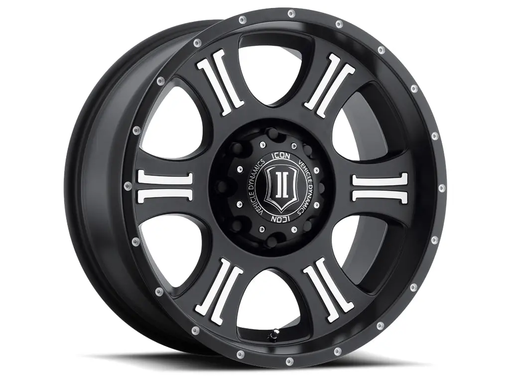 Icon Alloys Shield Sat Blk Mach - 20 X 9 / 8 X 170 / 0Mm / 5" Bs 1