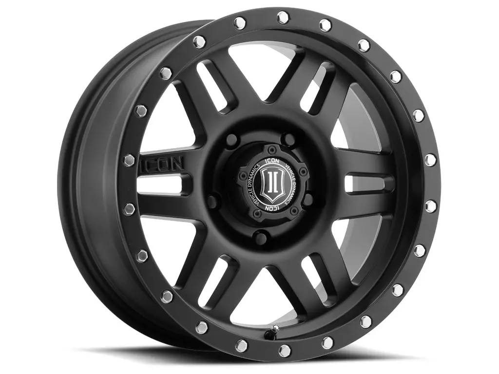 Icon Alloys Six Speed Sat Blk - 17 X 8.5 / 6 X 135 / 6Mm / 5" Bs 1