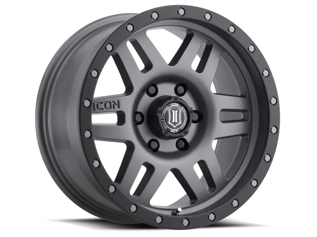 Icon Alloys Six Speed Titanium - 17 X 8.5 / 5 X 150 / 25Mm / 5.75" Bs 1
