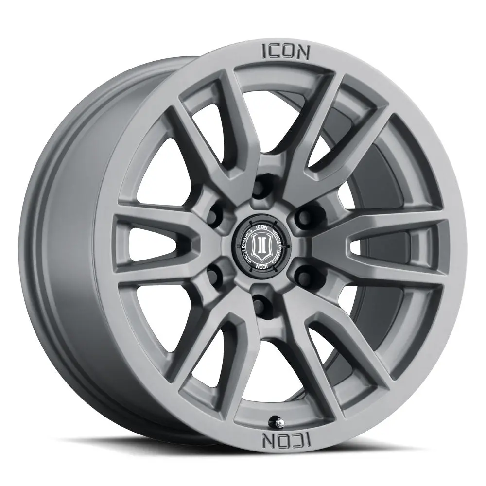 Icon Alloys Vector 6 Titanium - 17 X 8.5 / 6 X 120 / 0Mm / 4.75" Bs 1